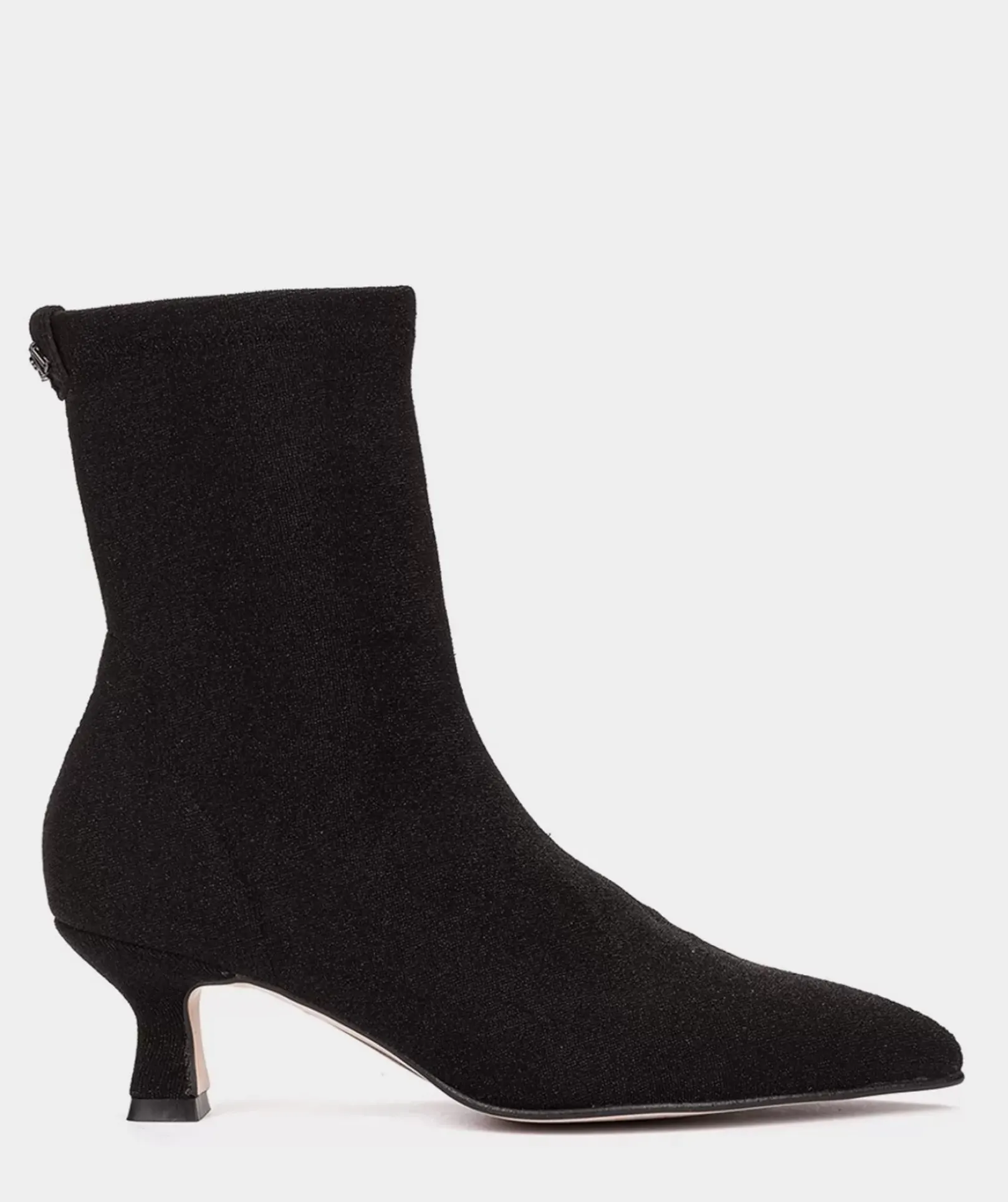 Chaussure Pedro Miralles Bottines A Talon En Tissu Brillant Bright Negro