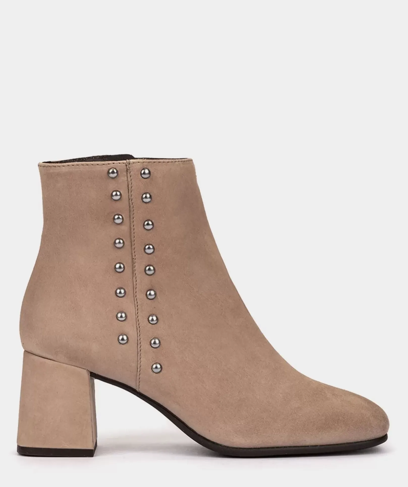 Chaussure Pedro Miralles Bottines A Talons En Daim Taupe Amalfi Taupe