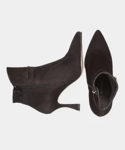 Chaussure Pedro Miralles Bottines A Talons En Daim Noir Amalfi Negro