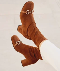 Chaussure Pedro Miralles Bottines A Talons En Tissu Elastique. Ante Strech Nude