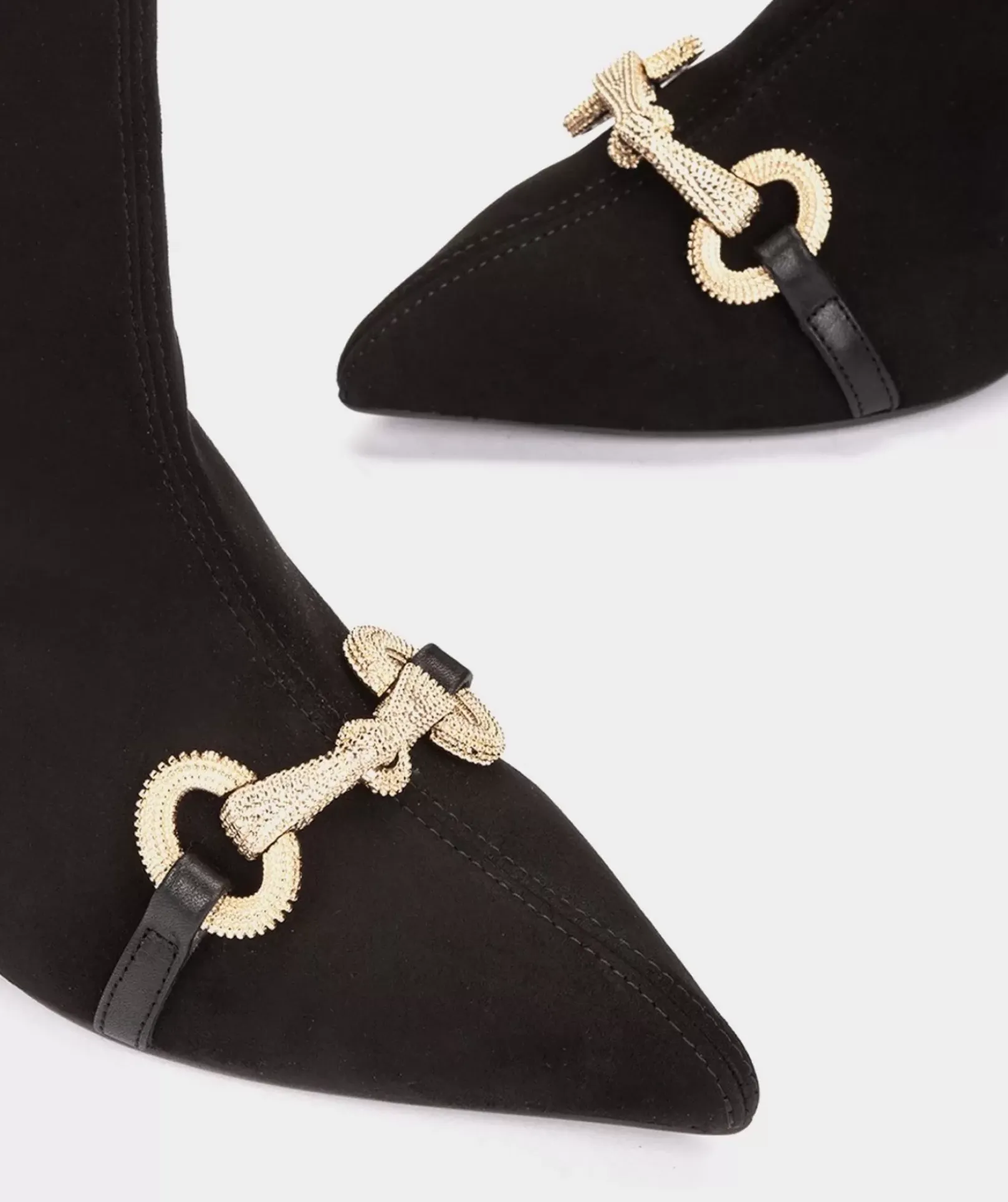 Chaussure Pedro Miralles Bottines A Talons En Tissu Extensible Noir A Effet Daim Ante Strech Negro