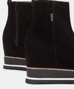Chaussure Pedro Miralles Bottines Compensees Avec Plateforme En Daim Mars Napa Vainilla