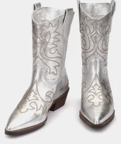 Chaussure Pedro Miralles Bottines Cowboy En Cuir Nacar Negro
