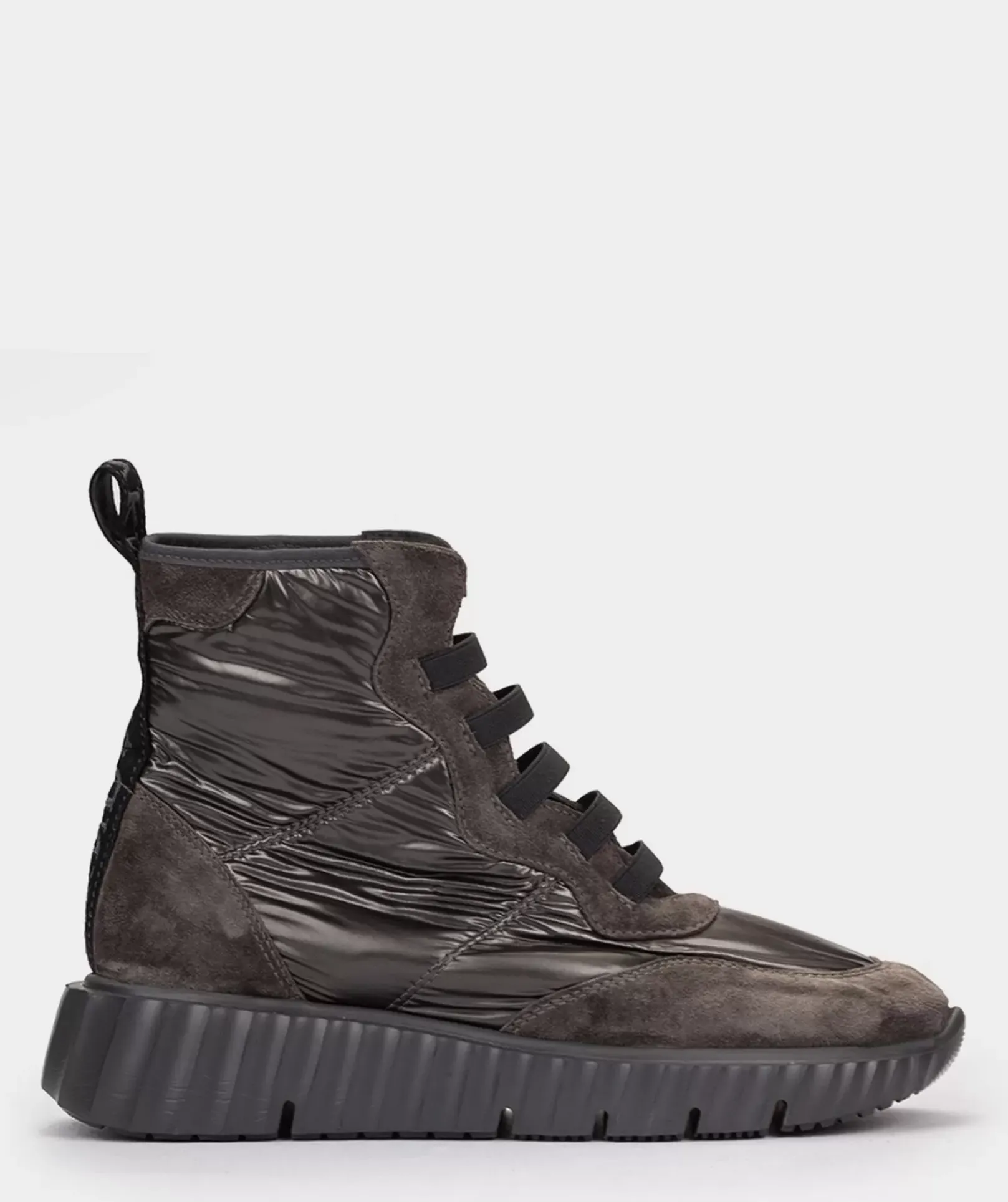 Chaussure Pedro Miralles Bottines De Sport En Daim Et Tissu Gris Meme Peltro