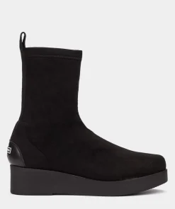 Chaussure Pedro Miralles Bottines De Style Chaussette En Tissu Noir Amstel Negro