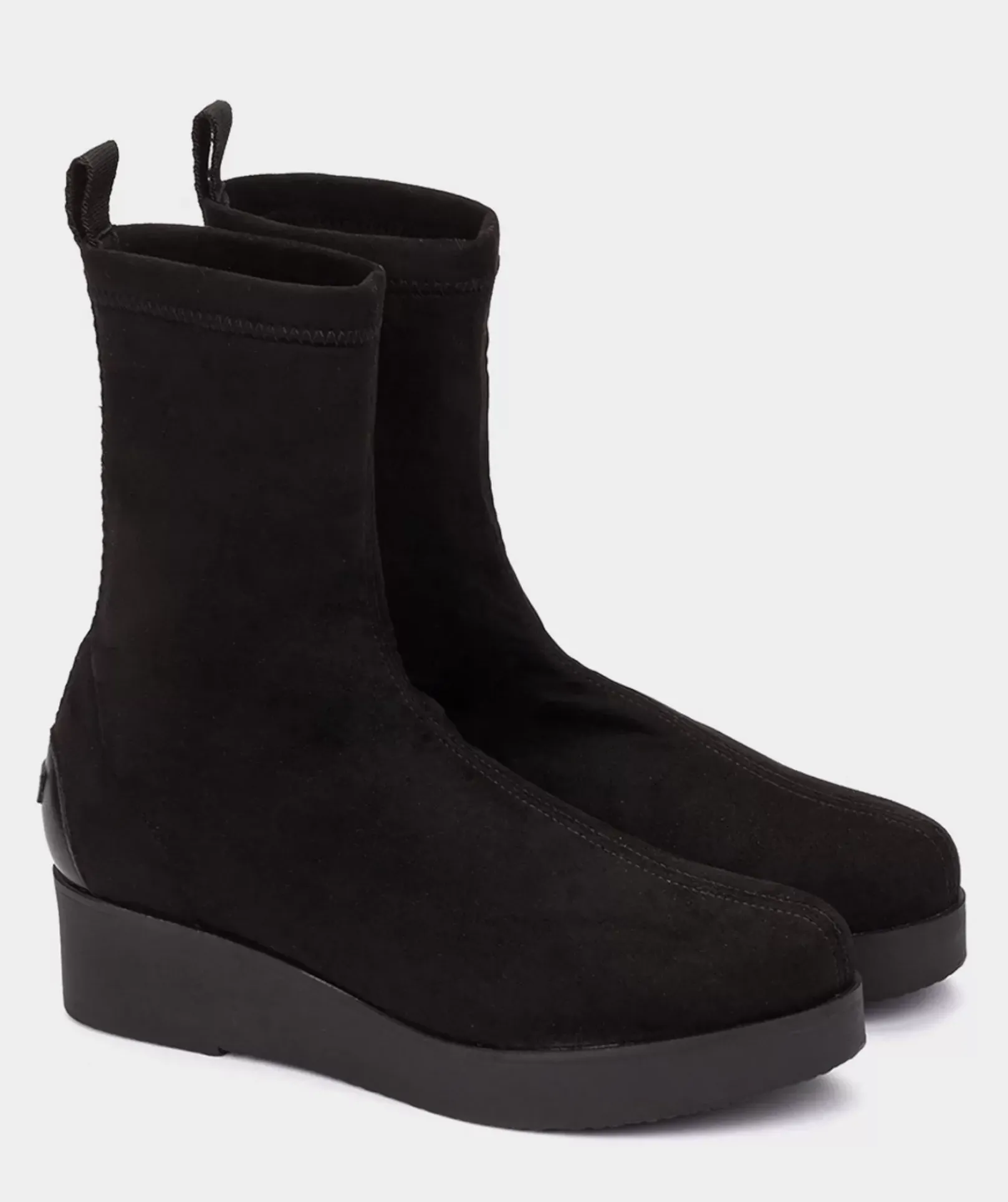 Chaussure Pedro Miralles Bottines De Style Chaussette En Tissu Noir Amstel Negro