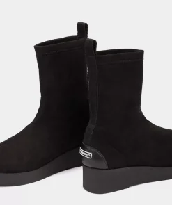 Chaussure Pedro Miralles Bottines De Style Chaussette En Tissu Noir Amstel Negro
