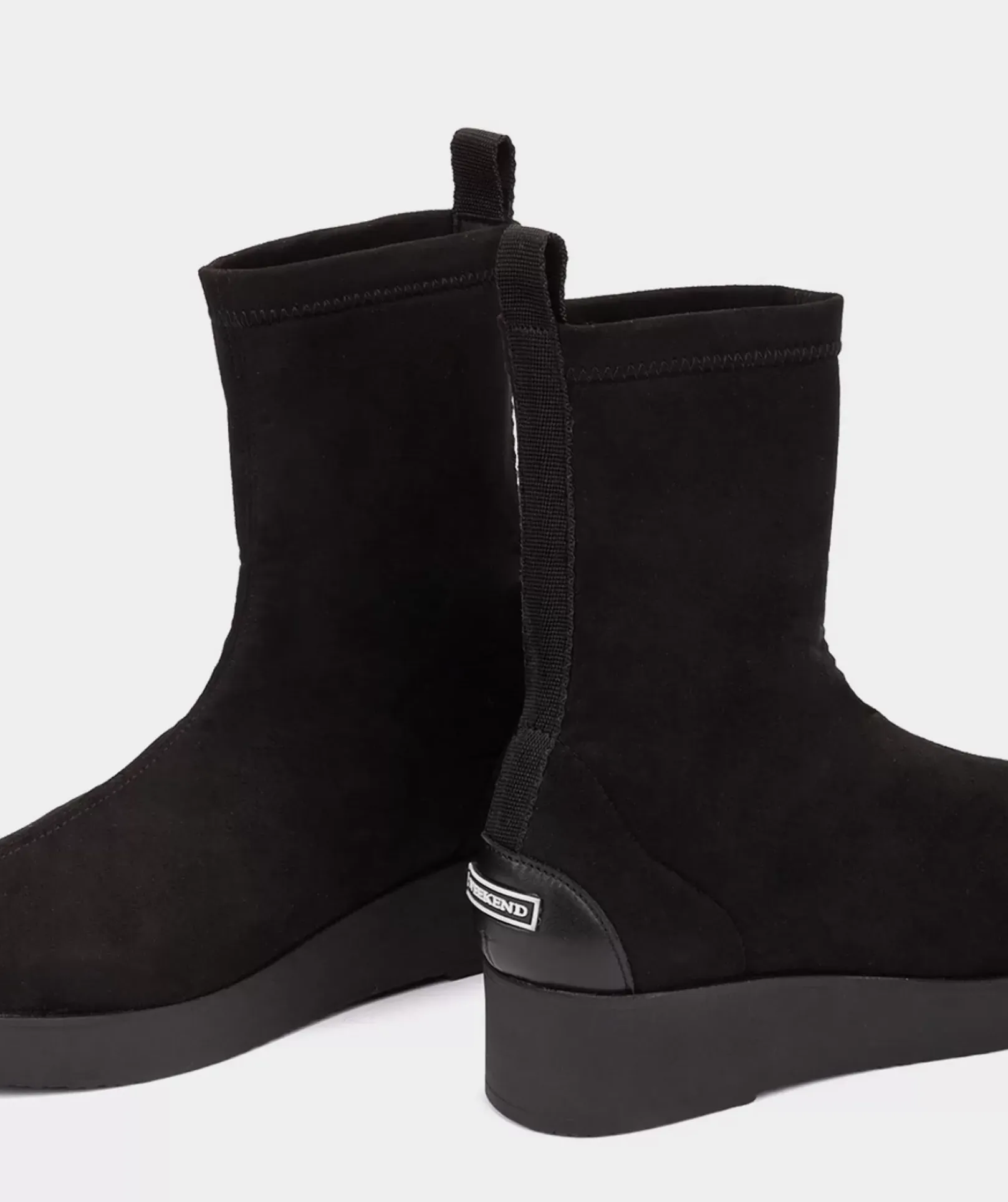 Chaussure Pedro Miralles Bottines De Style Chaussette En Tissu Noir Amstel Negro
