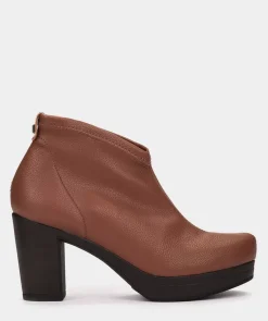 Chaussure Pedro Miralles Bottines Elastiques En Cuir Vegan Couleur Cuir Onix Cuero