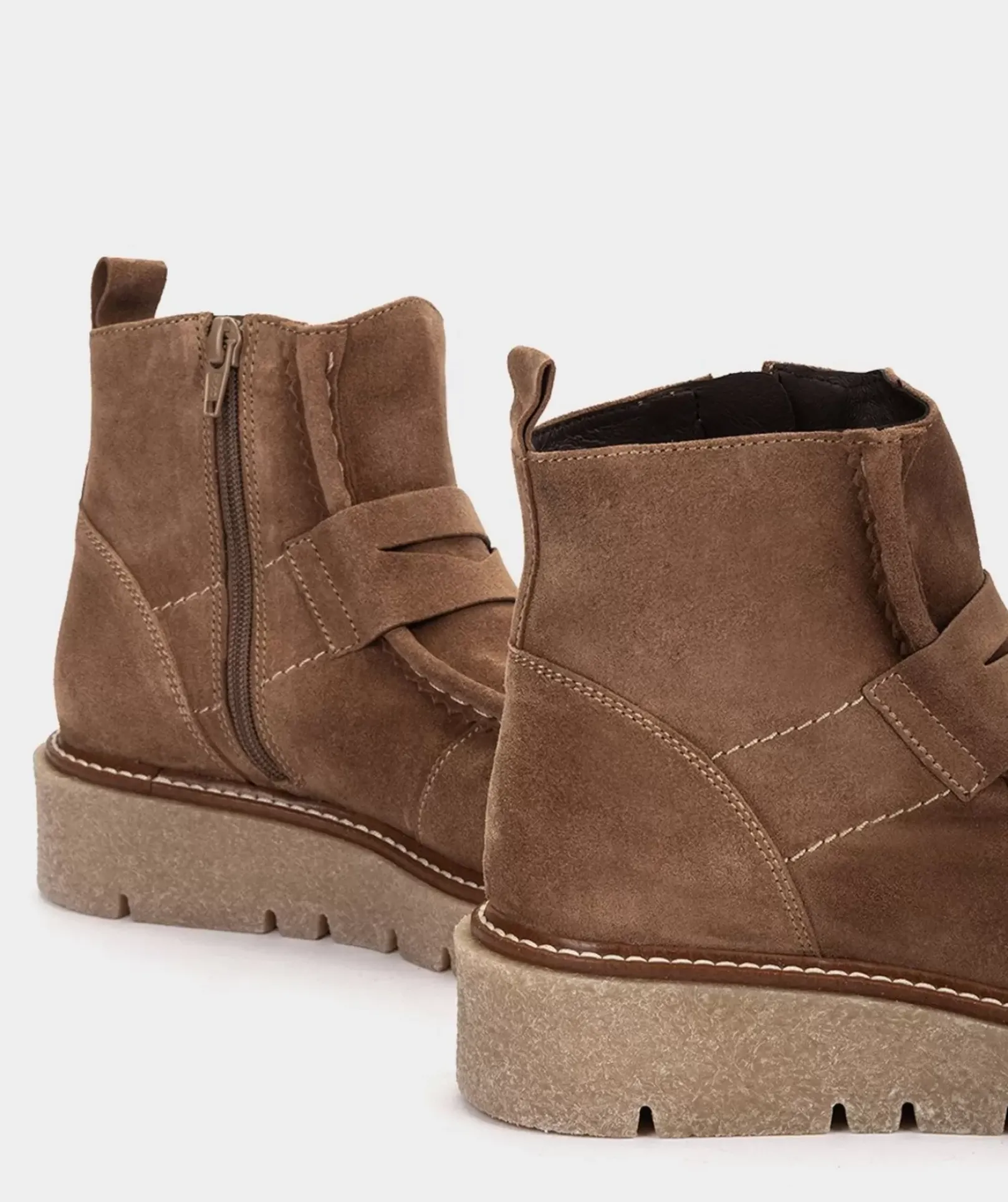 Chaussure Pedro Miralles Bottines En Croute De Cuir Marron Velour Birra