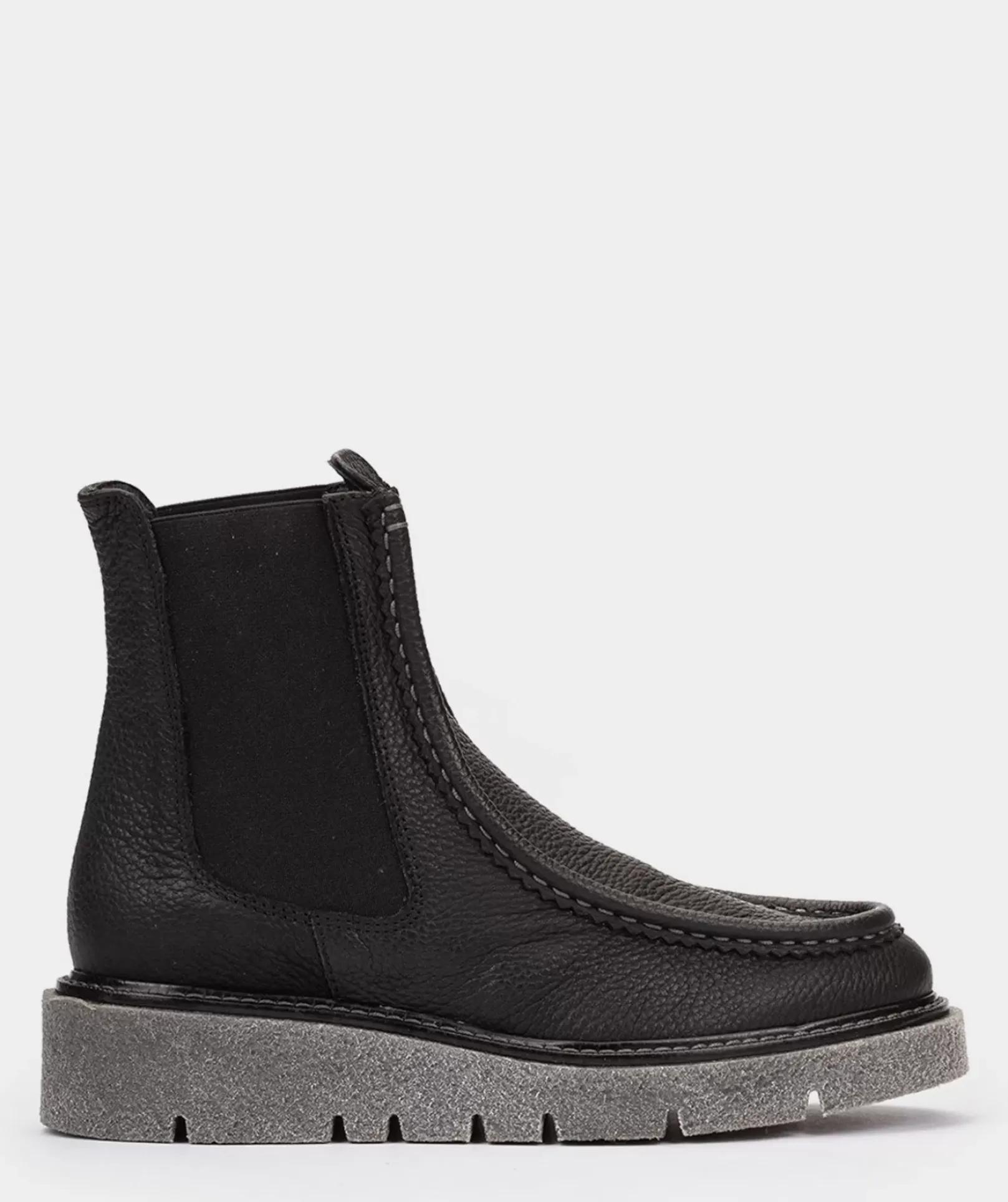 Chaussure Pedro Miralles Bottines En Cuir Avec Cotes Elastiques En Noir Nucleo Negro