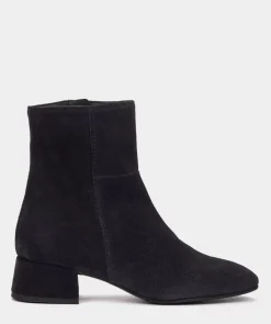 Chaussure Pedro Miralles Bottines En Cuir De Couleur Bleues Marines Velour Navy