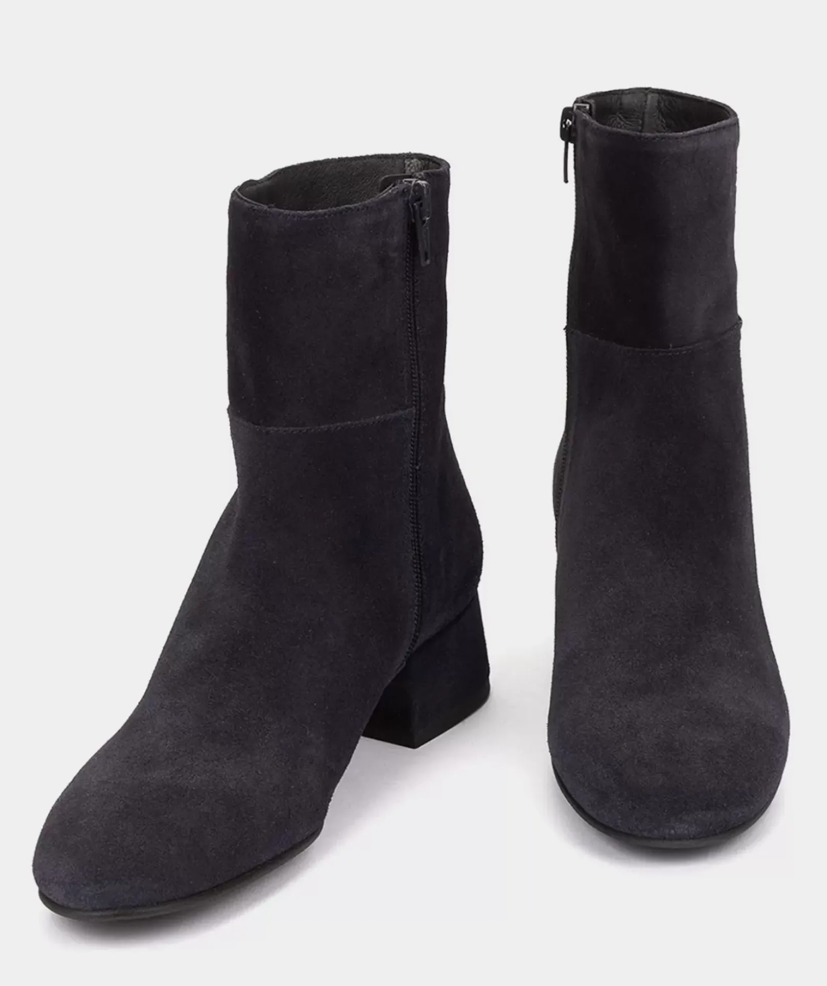 Chaussure Pedro Miralles Bottines En Cuir De Couleur Bleues Marines Velour Navy