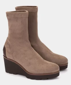 Chaussure Pedro Miralles Bottines En Cuir Elastique. Ante Strech Taupe
