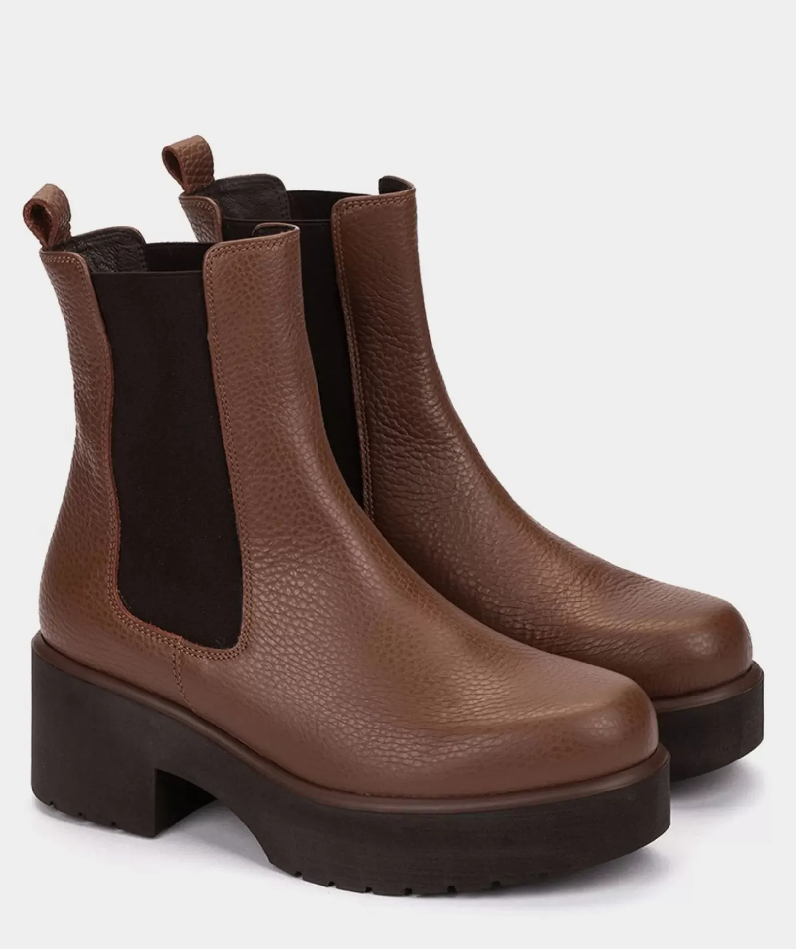 Chaussure Pedro Miralles Bottines En Cuir Marron Nucleo Vaqueta