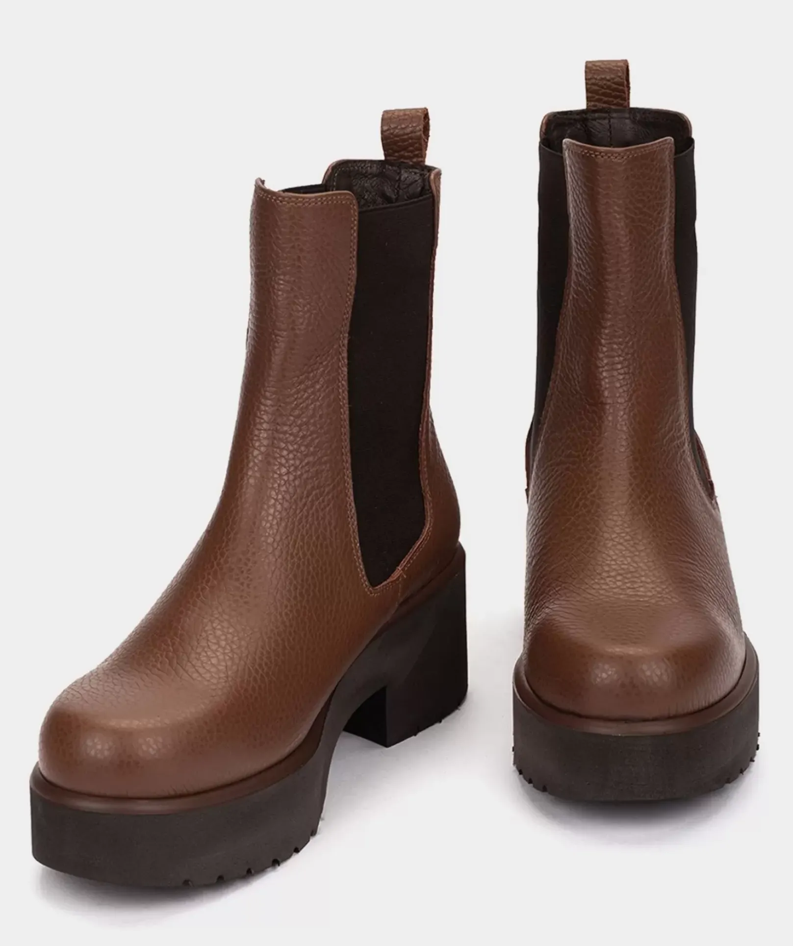 Chaussure Pedro Miralles Bottines En Cuir Marron Nucleo Vaqueta