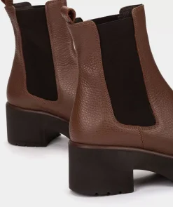Chaussure Pedro Miralles Bottines En Cuir Marron Nucleo Vaqueta