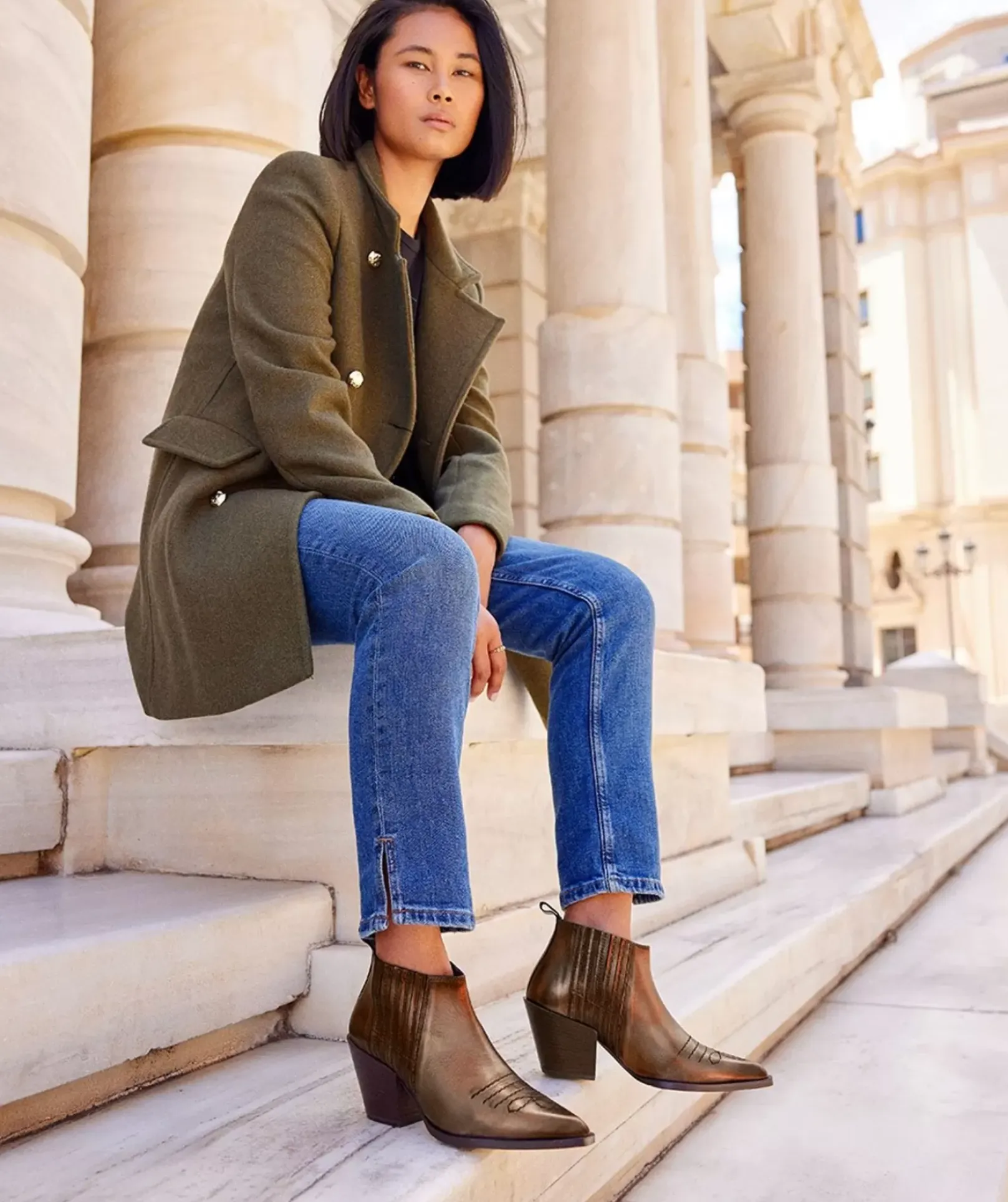 Chaussure Pedro Miralles Bottines En Cuir Metallise Bronze Metal Viejo Humo