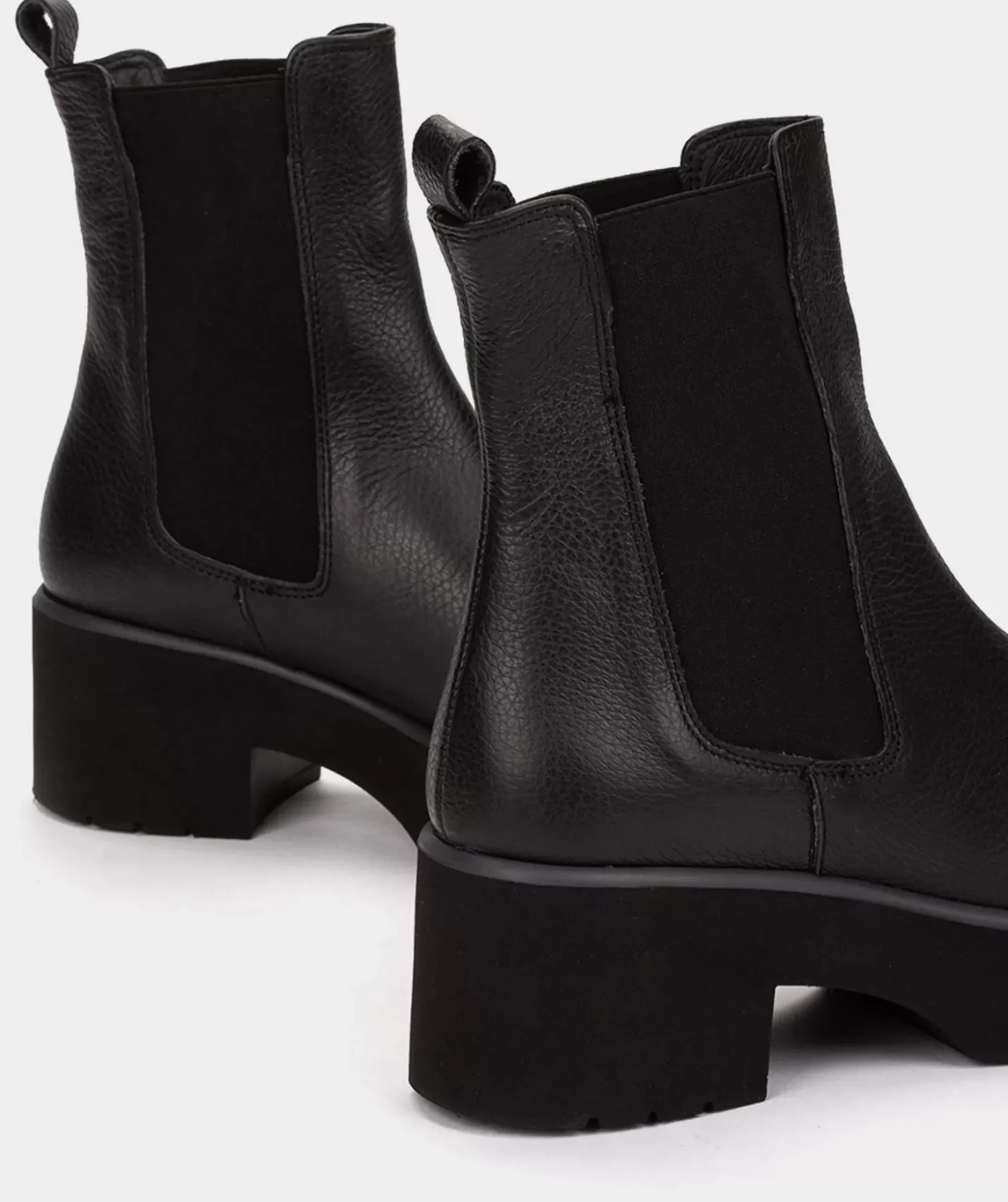 Chaussure Pedro Miralles Bottines En Cuir Noir. Seta Negro