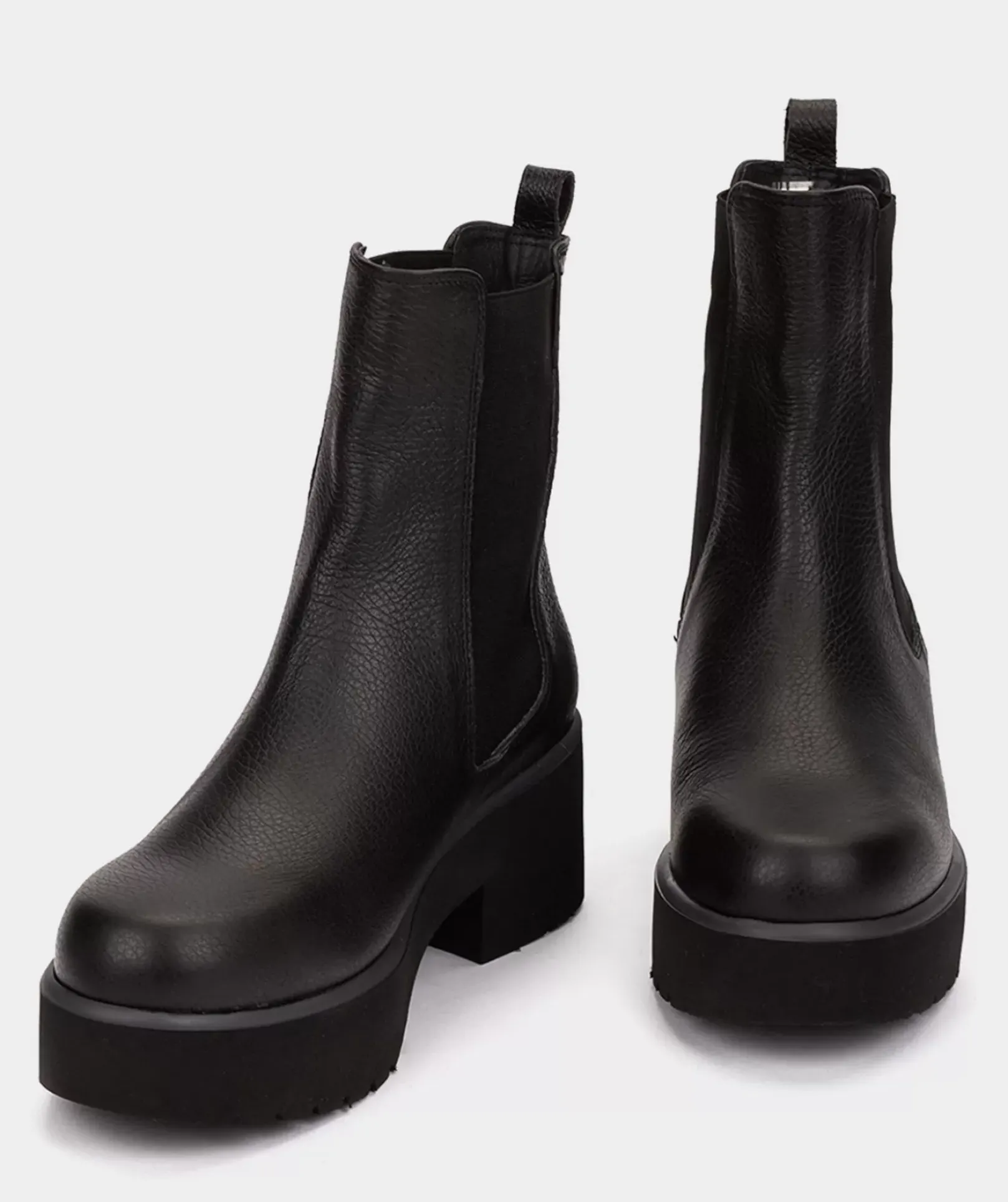 Chaussure Pedro Miralles Bottines En Cuir Noir Seta Negro