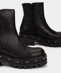 Chaussure Pedro Miralles Bottines En Cuir Noir. Elit Negro
