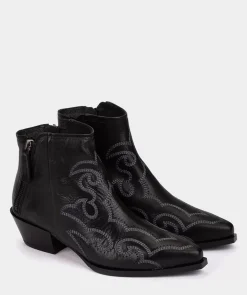 Chaussure Pedro Miralles Bottines En Cuir Noir A Effet Huile Cortina Oil Negro