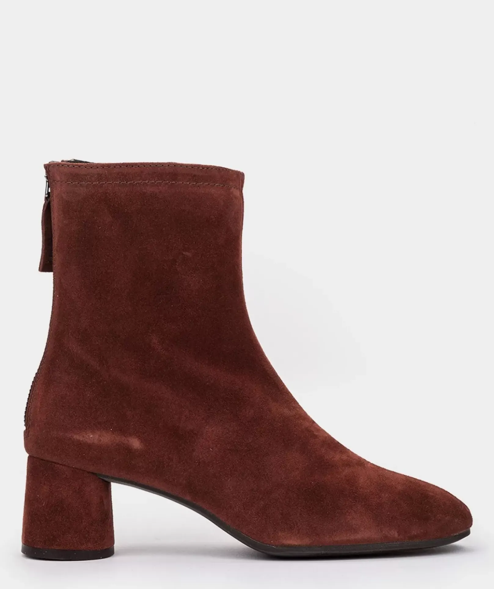 Chaussure Pedro Miralles Bottines En Cuir Suede Rouge Velour Rust