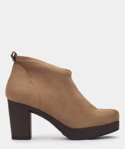 Chaussure Pedro Miralles Bottines En Cuir Vegan. Ante Strech Tabaco