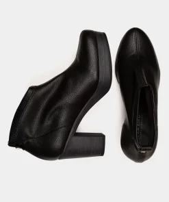 Chaussure Pedro Miralles Bottines En Cuir Vegan Elastique Noir Onix Negro