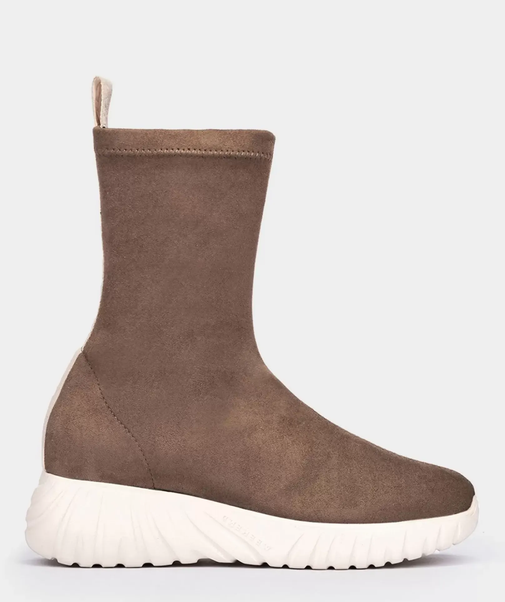 Chaussure Pedro Miralles Bottines En Cuir Vegetalien Elastique Ante Strech Taupe