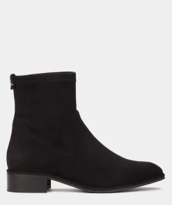 Chaussure Pedro Miralles Bottines En Cuir Vegetalien Elastique Noir Ante Strech Negro
