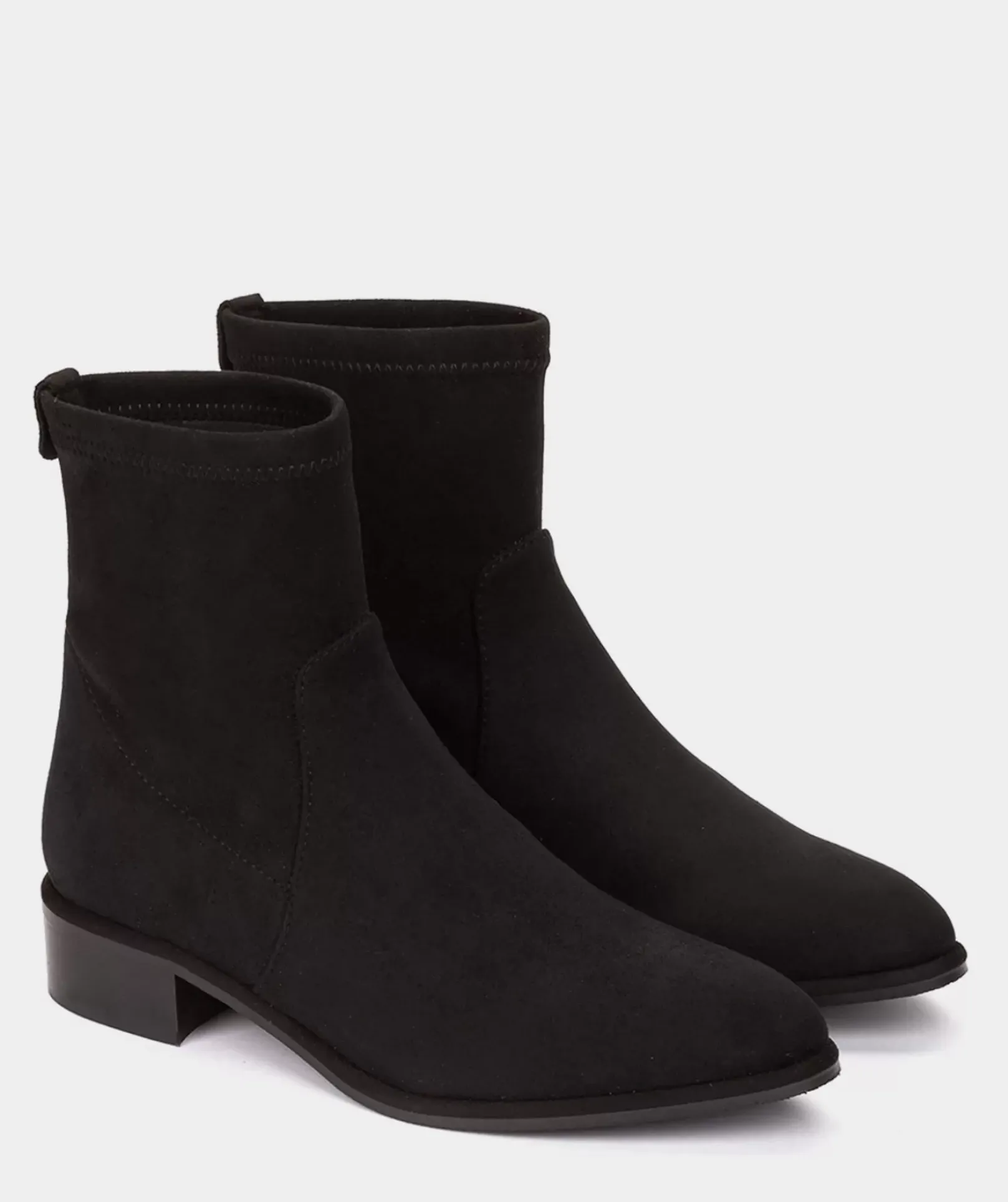 Chaussure Pedro Miralles Bottines En Cuir Vegetalien Elastique Noir Ante Strech Negro