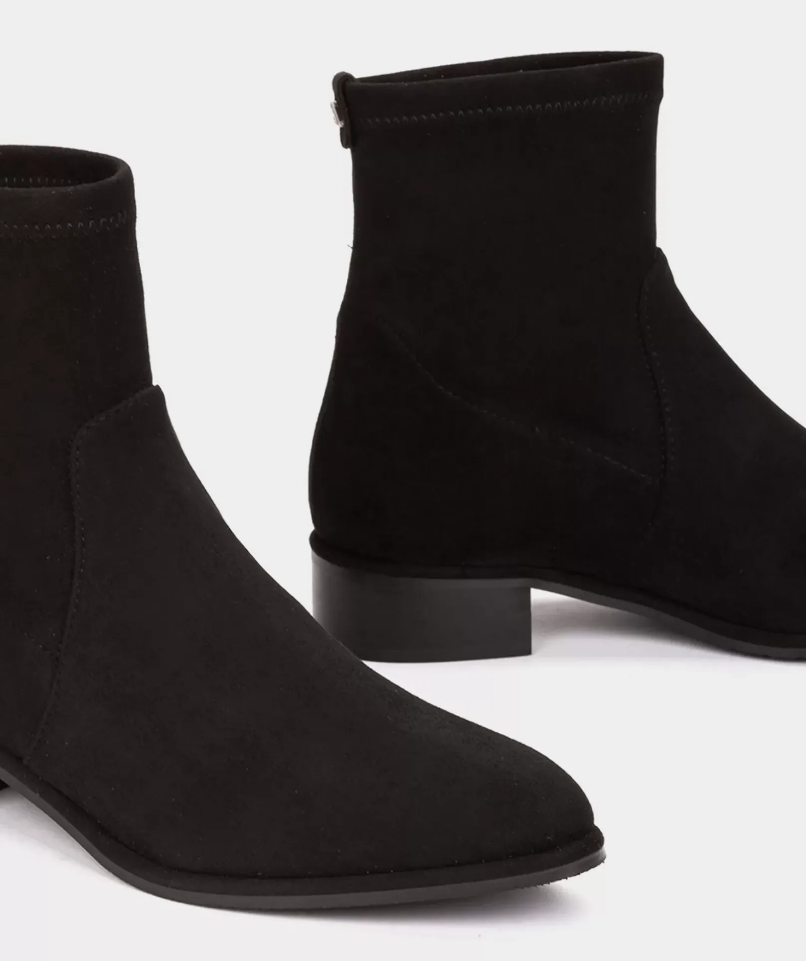 Chaussure Pedro Miralles Bottines En Cuir Vegetalien Elastique Noir Ante Strech Negro