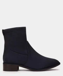 Chaussure Pedro Miralles Bottines En Cuir Vegetalien Extensible Bleu Marine Ante Strech Marino