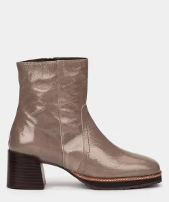 Chaussure Pedro Miralles Bottines En Cuir Verni De Couleur Bleu Noir Venice Negro