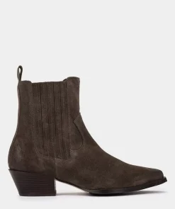Chaussure Pedro Miralles Bottines En Daim A Talon Cortina Oil Thime
