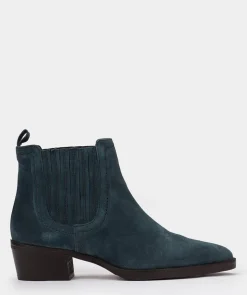 Chaussure Pedro Miralles Bottines En Daim Bleu. Velour Petroleo