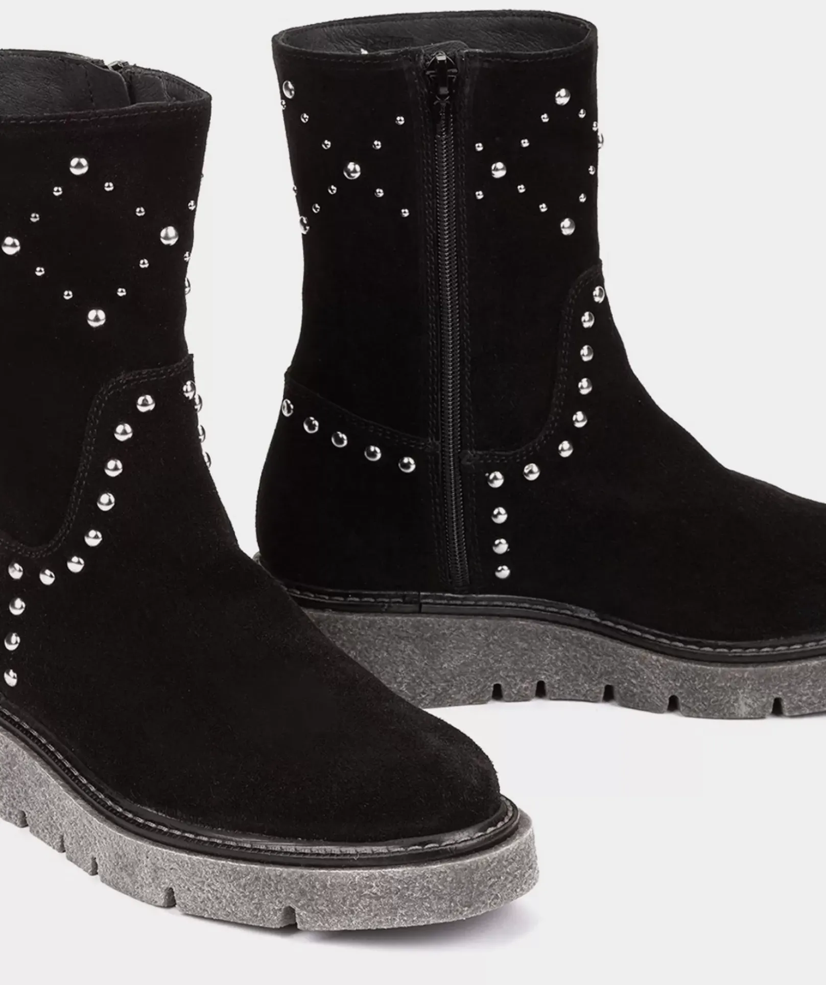 Chaussure Pedro Miralles Bottines En Daim Noir Velour Negro