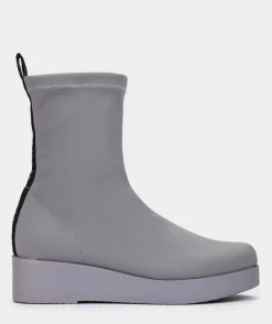 Chaussure Pedro Miralles Bottines Style Chaussette Fabriquees En Tissu Elastique. Amstel Marron Oscuro