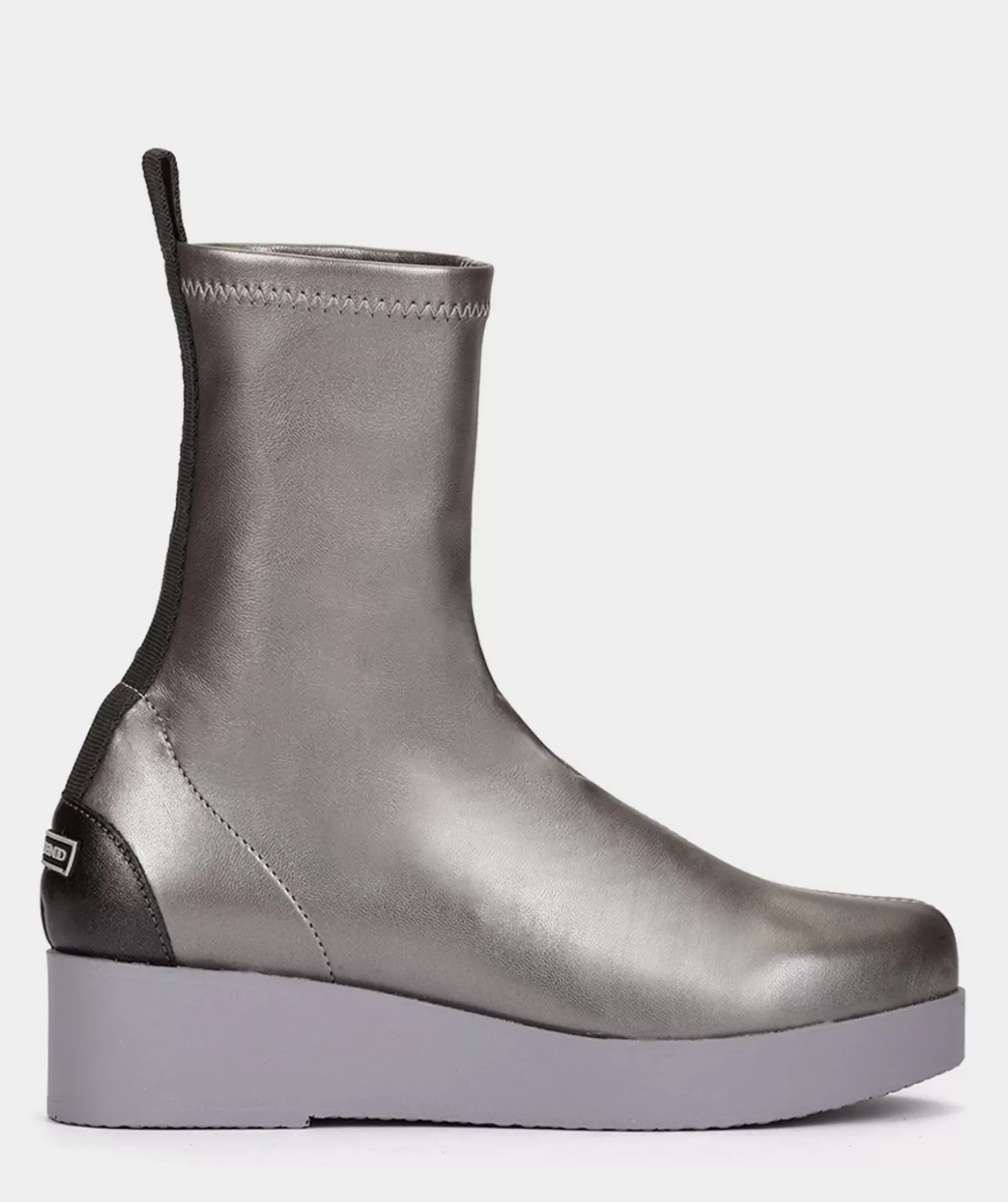 Chaussure Pedro Miralles Bottines Style Chaussettes En Tissu Taupe Ante St Taupe