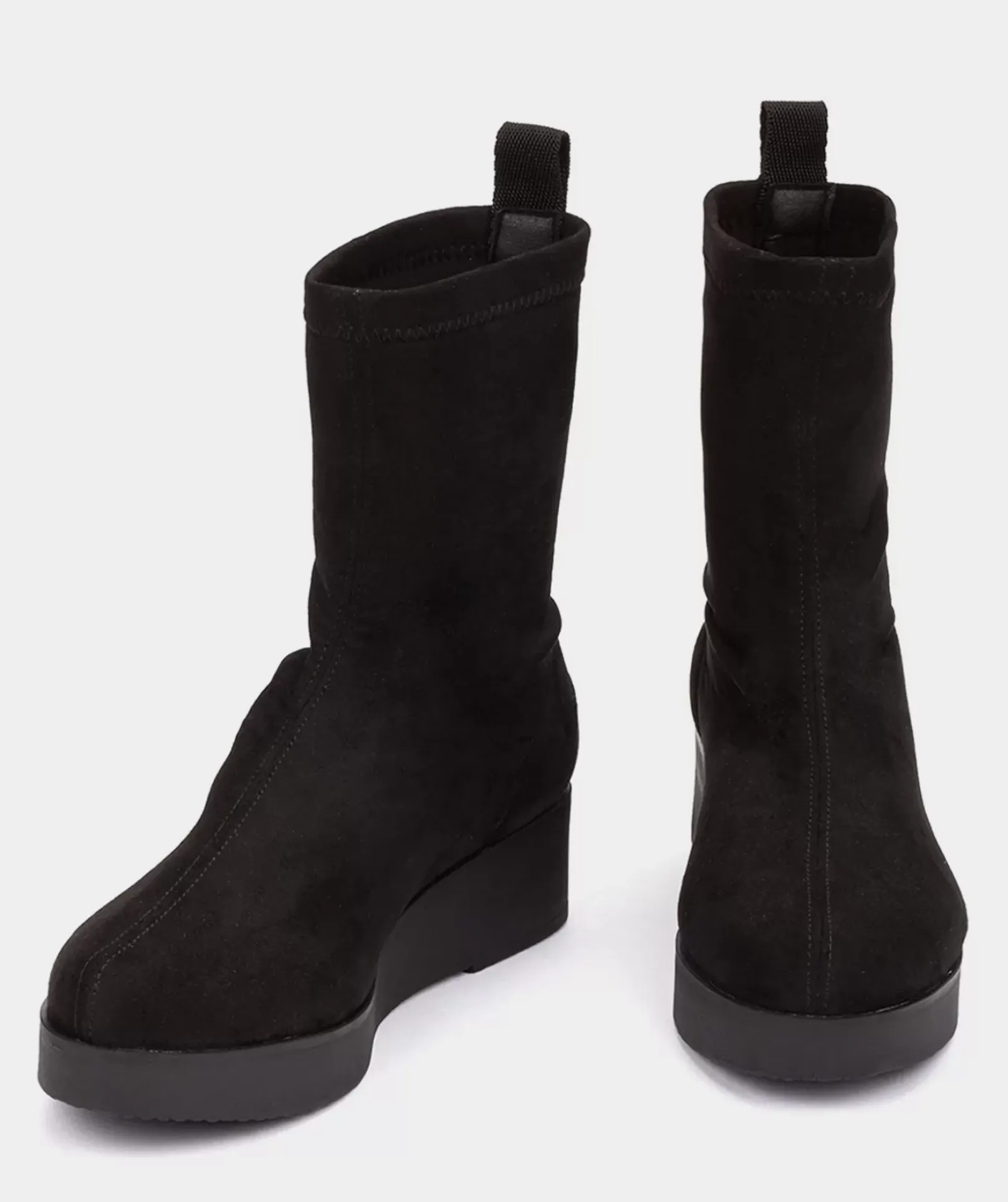 Chaussure Pedro Miralles Bottines Style Chaussettes En Tissu Extensible Noir Ante Stretch Negro