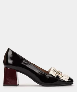 Chaussure Pedro Miralles Chaussures A Talons En Cuir Verni Noir Venice Negro