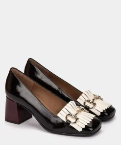 Chaussure Pedro Miralles Chaussures A Talons En Cuir Verni Noir Venice Negro