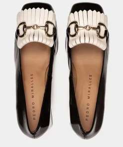 Chaussure Pedro Miralles Chaussures A Talons En Cuir Verni Noir Venice Negro