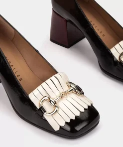 Chaussure Pedro Miralles Chaussures A Talons En Cuir Verni Noir Venice Negro