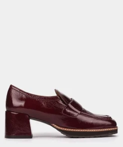 Chaussure Pedro Miralles Chaussures A Talons En Cuir Verni De Couleur Vin Venice Wine