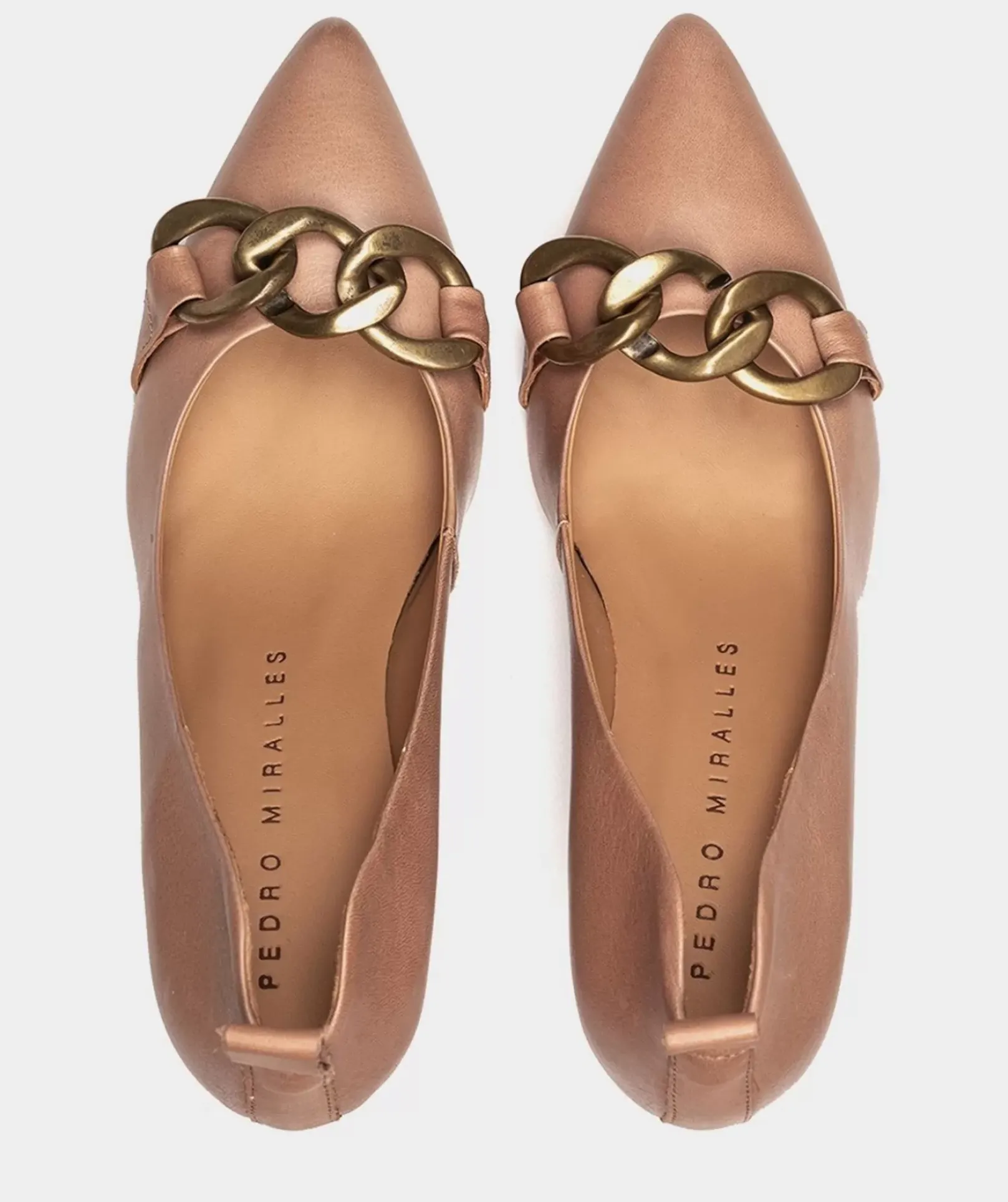 Chaussure Pedro Miralles Chaussures A Talons En Cuir Seta Arena