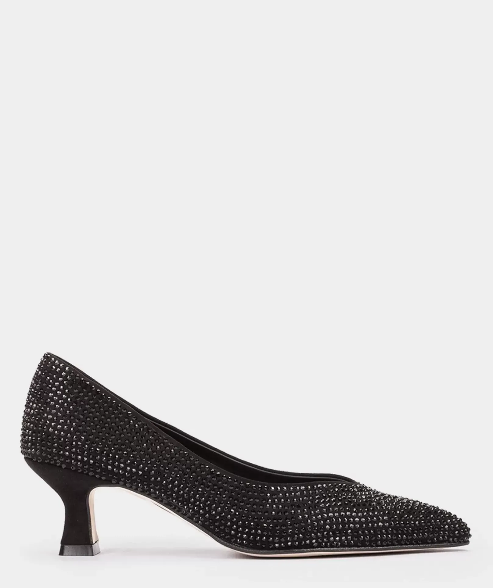 Chaussure Pedro Miralles Chaussures A Talons En Tissu Avec Strass. Ante Strech Negro