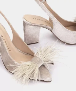 Chaussure Pedro Miralles Chaussures A Talons En Velours Velvet Negro