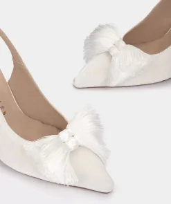 Chaussure Pedro Miralles Chaussures A Talons En Velours De Couleur Blanche Velvet Blanco